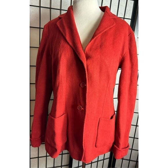 Jones of New York Red Wool Blend Coat - Picture 1 of 6